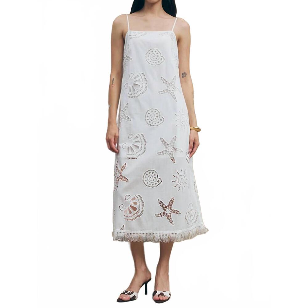 NEW MAUDE CLUB ciel midi dress in white